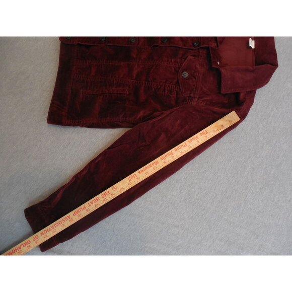 EV1 Love By Ellen Degeneres Jacket Women Sz L Maroon Long Sleeve Winter Designer - Picture 4 of 8